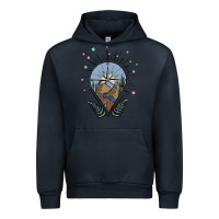 Navy compass with mountain Urban Hoodie - MaliasSmallBusiness