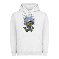 Pigment Lunar Rock compass with mountain Urban Hoodie - MaliasSmallBusiness