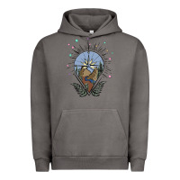 Pigment Tornado compass with mountain Urban Hoodie - MaliasSmallBusiness