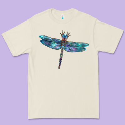 Blue Dragonfly Premium Tee Designed By Lillyallendesigns