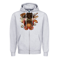 Heather Grey baseball afro messy bun Zipper Hoodie - texasbilliewilder