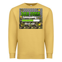 Antique Gold dad joke loading please wait Premium Sweatshirt - HRA Design Shop