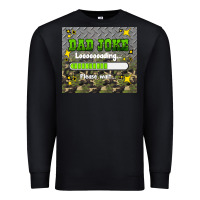 Black dad joke loading please wait Premium Sweatshirt - HRA Design Shop