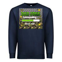 Navy dad joke loading please wait Premium Sweatshirt - HRA Design Shop