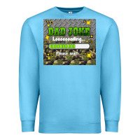 Ocean Blue dad joke loading please wait Premium Sweatshirt - HRA Design Shop