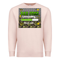 Pale Pink dad joke loading please wait Premium Sweatshirt - HRA Design Shop