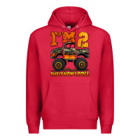 Cardinal i'm two this is how i roll monster truck birthday Premium Hoodie - Jasminsmagicworld