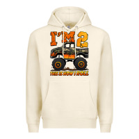 Tofu i'm two this is how i roll monster truck birthday Premium Hoodie - Jasminsmagicworld