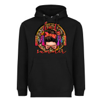 Black hot mom summer messy bun Heavyweight Hoodie - Zillion Design Studio
