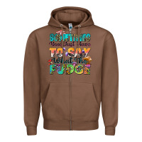 Chestnut sometimes you just have to say what the fudge Zipper Hoodie - Zillion Design Studio