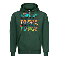 Sports Green sometimes you just have to say what the fudge Zipper Hoodie - Zillion Design Studio