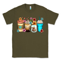 Army Green flowers with coffee Classic Tee - Zillion Design Studio