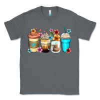 Charcoal Heather flowers with coffee Classic Tee - Zillion Design Studio