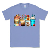 Colony Blue flowers with coffee Classic Tee - Zillion Design Studio