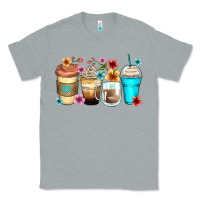 Heather Grey flowers with coffee Classic Tee - Zillion Design Studio