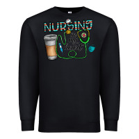 Black nursing İn my heart Premium Sweatshirt - CowhideDigitalArt