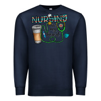 Navy nursing İn my heart Premium Sweatshirt - CowhideDigitalArt