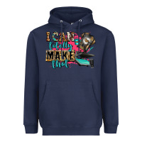 Navy i can totally make that Heavyweight Hoodie - Zillion Design Studio