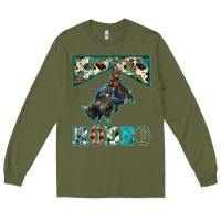 Army Green western rodeo bullfighter Long Sleeve Tee - BarkalooDesign