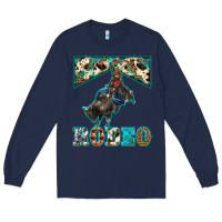 Navy western rodeo bullfighter Long Sleeve Tee - BarkalooDesign