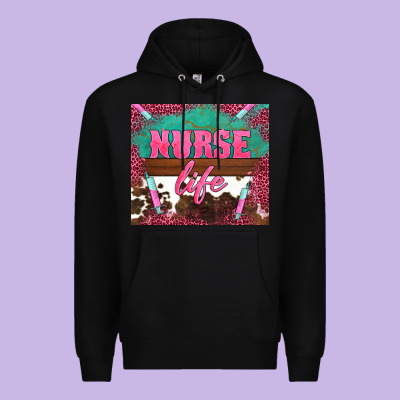 Western Nurse Life Needle Premium Hoodie Designed By Barkaloodesign