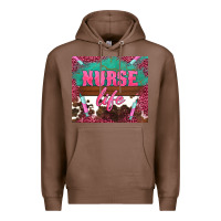 Chestnut western nurse life needle Premium Hoodie - BarkalooDesign