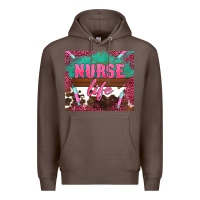 Coffee western nurse life needle Premium Hoodie - BarkalooDesign
