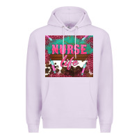 Lilac western nurse life needle Premium Hoodie - BarkalooDesign