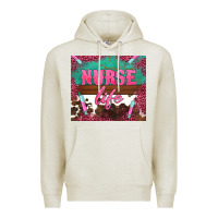 Oatmeal Heather western nurse life needle Premium Hoodie - BarkalooDesign