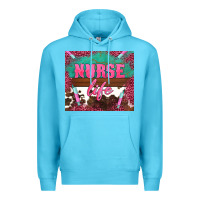 Ocean Blue western nurse life needle Premium Hoodie - BarkalooDesign