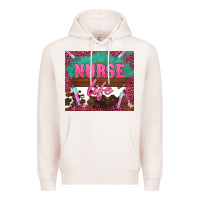 Pale Pink western nurse life needle Premium Hoodie - BarkalooDesign