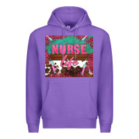 Purple western nurse life needle Premium Hoodie - BarkalooDesign
