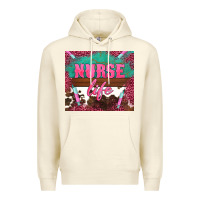 Sandshell western nurse life needle Premium Hoodie - BarkalooDesign