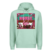 Seafoam western nurse life needle Premium Hoodie - BarkalooDesign
