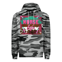 Slate Camo western nurse life needle Premium Hoodie - BarkalooDesign