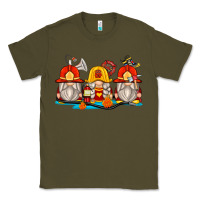 Army Green firefighter gnomes Classic Tee - Zillion Design Studio