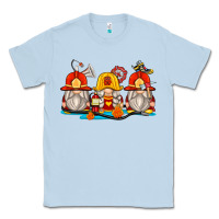 Dusty Blue firefighter gnomes Classic Tee - Zillion Design Studio