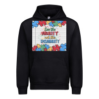 Black see the ability not the disability Urban Hoodie - MaliasSmallBusiness