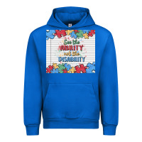 Cobalt see the ability not the disability Urban Hoodie - MaliasSmallBusiness