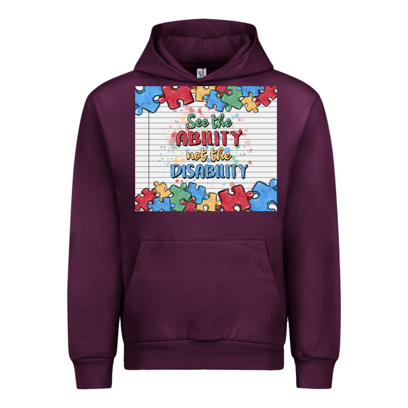 See The Ability Not The Disability Urban Hoodie by MaliasSmallBusiness | Teevron