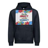 Navy see the ability not the disability Urban Hoodie - MaliasSmallBusiness