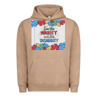 Pigment Burro see the ability not the disability Urban Hoodie - MaliasSmallBusiness