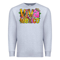Heather Grey viva mexico long live mexico Premium Sweatshirt - FaDigitalArtStudio