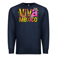 Navy viva mexico long live mexico Premium Sweatshirt - FaDigitalArtStudio