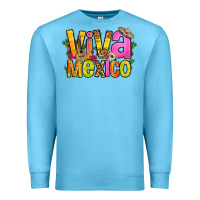 Ocean Blue viva mexico long live mexico Premium Sweatshirt - FaDigitalArtStudio