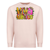 Pale Pink viva mexico long live mexico Premium Sweatshirt - FaDigitalArtStudio
