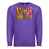 Purple viva mexico long live mexico Premium Sweatshirt - FaDigitalArtStudio