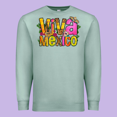 Viva Mexico Long Live Mexico Premium Sweatshirt Designed By Fadigitalartstudio