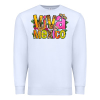 White viva mexico long live mexico Premium Sweatshirt - FaDigitalArtStudio