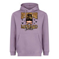 Lavender leopard junkie messy bun Heavyweight Hoodie - Zillion Design Studio